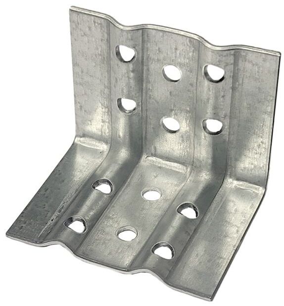 Уголок усиленный 66х50х50 УУН ДекТай, нержавеющая сталь, 100 шт - фото